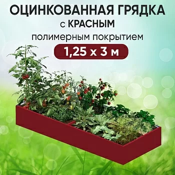 Грядка красная (1,25 х 3)